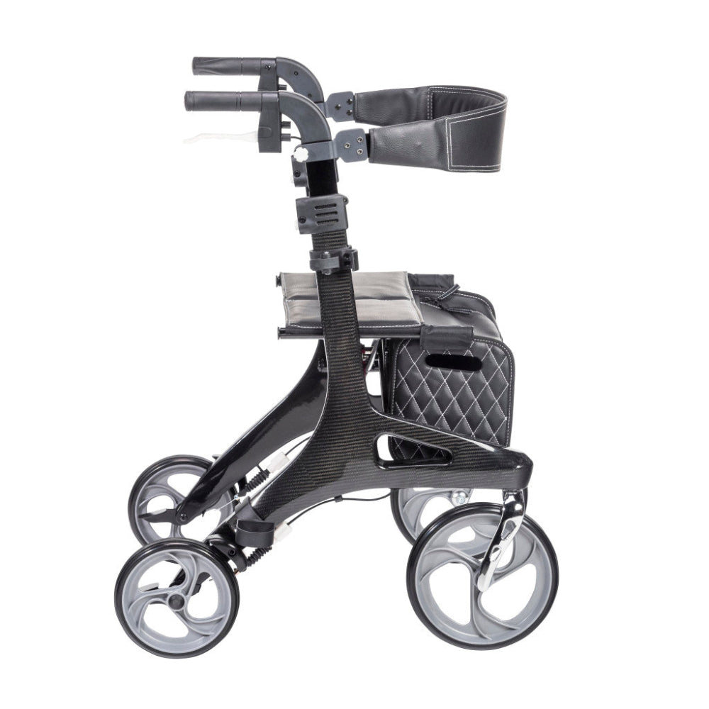 Drive Medical Nitro Elite CF rollator, side studio view